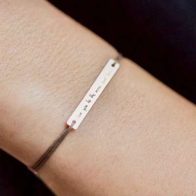 ‎دستبند مستطیل با نوشته و تاریخ مورد نظر