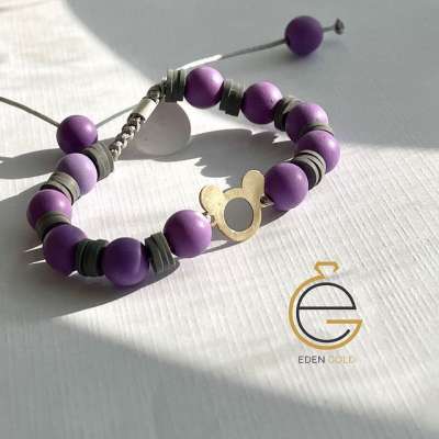 دستبند میکی موس طلا ۱۸ عیار