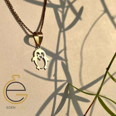 پگردنبند طرح پنگوئن طلا