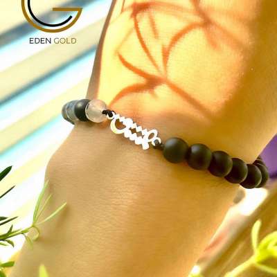 دستبند طرح عشق طلا ۱۸ عیار