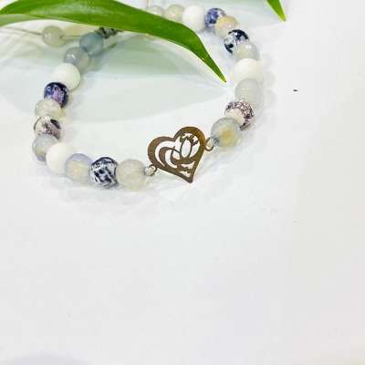 دستبند طلا طرح قلب