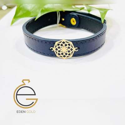 دستبند طلا طرح ۶ ضلعی