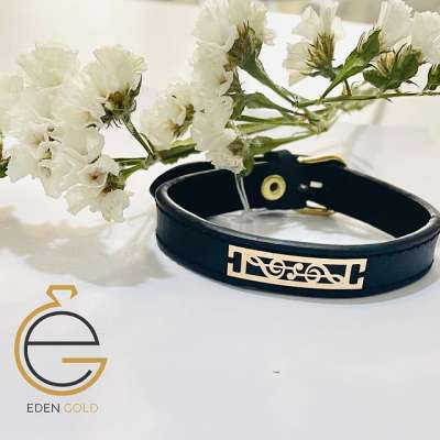 دستبند طلا چرم نت موسیقی