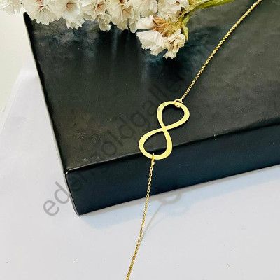 دستبند بینهایت با بند طلا