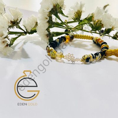 دستبند طرح 3 گل