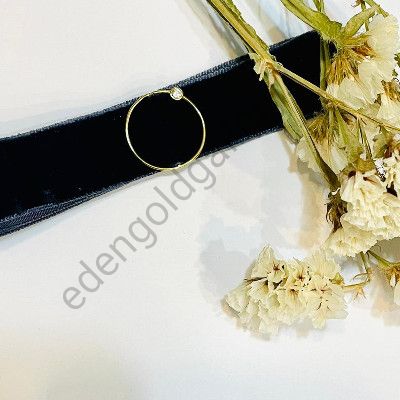 دستبند طرح دایره و نگین