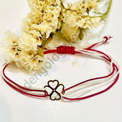 دستبند طرح گل شبدر