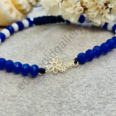 دستبند طرح 3 گل