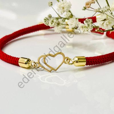 دستبند طرح دوقلب