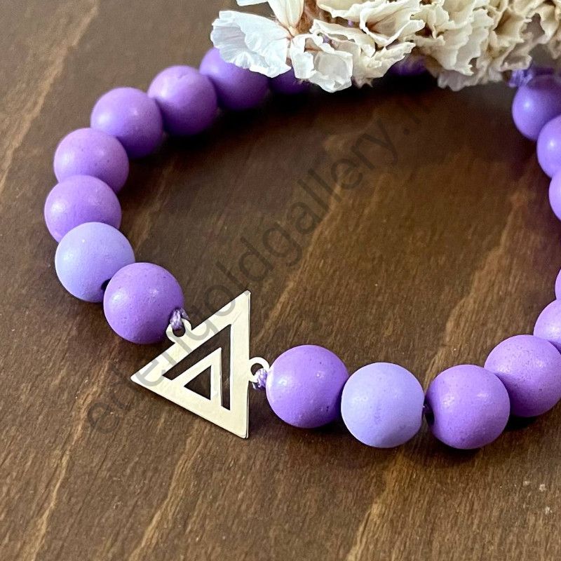 دستبند طلا طرح مثلث