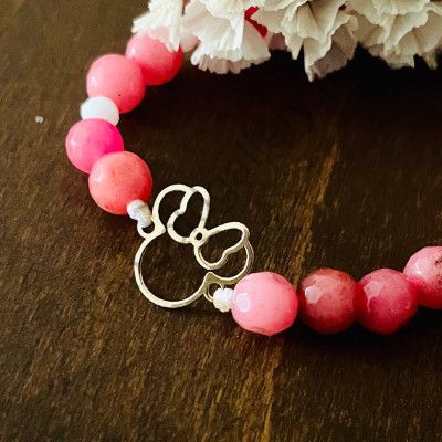 دستبند طرح میکی با پاپیون