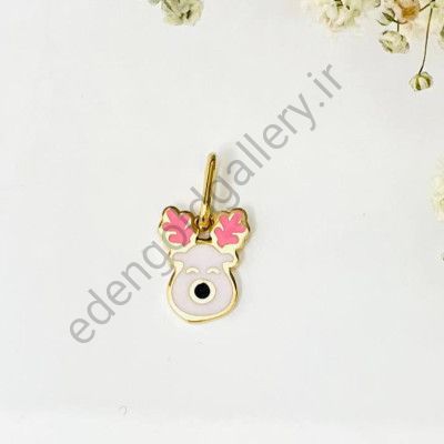 پلاک طلا گوزن میناکاری