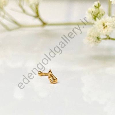 پیرسینگ طلا بینی طرح بال
