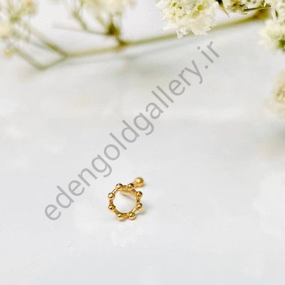 پیرسینگ طلا بینی طرح دایره