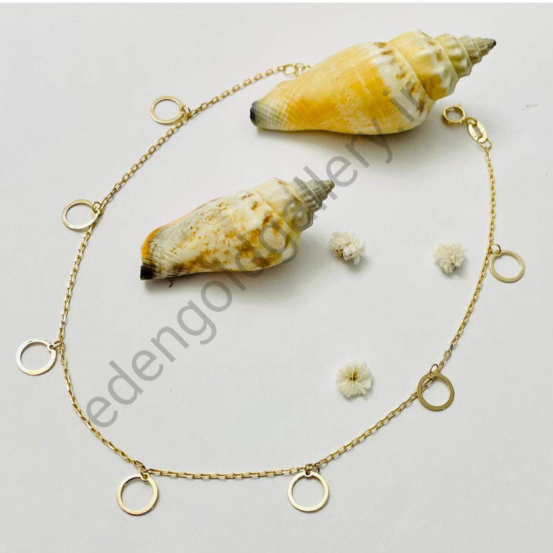 پابند طلا آویز دار کد 561