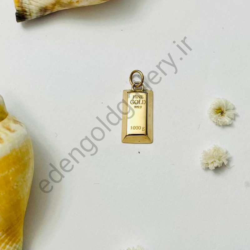 پلاک طلا طرح شمش