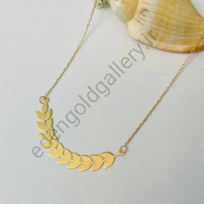 گردنبند طلا با زنجیر طرح خوشه