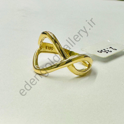انگشتر طلا طرح بینهایت نامنظم