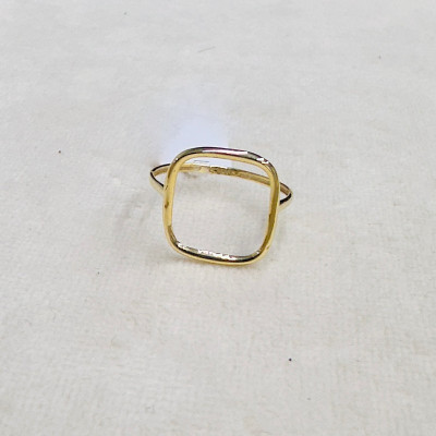 انگشتر طلا مفتولی مربع کد 987