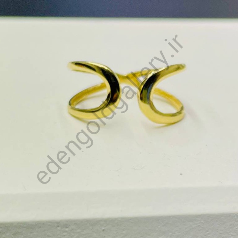 انگشتر طلا وسط باز