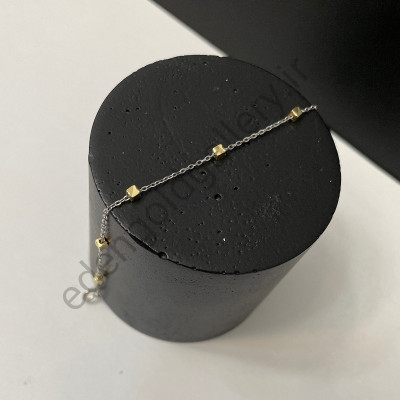 دستبند طلا آلبرنادو مربعی