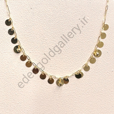 دستبند طلا آویز پولکی کد 959