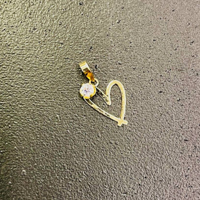 پلاک طلا طرح قلب