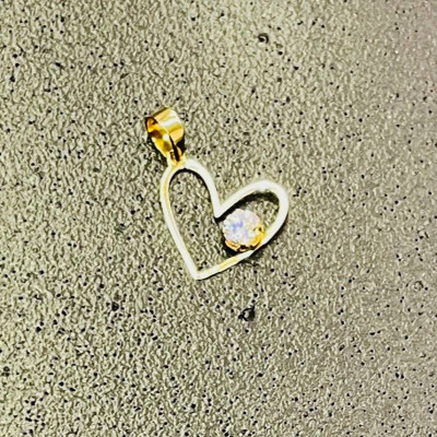 پلاک طلا طرح قلب