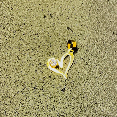 پلاک طلا طرح قلب