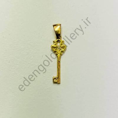 پلاک طلا طرح کلید