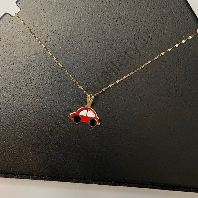 پلاک طلا ماشین میناکاری کد 752