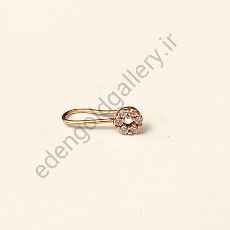 پیرسینگ طلا بینی گل