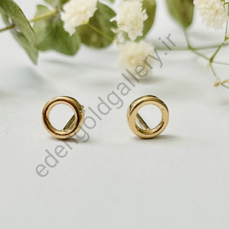 گوشواره میخی طرح دایره کد 685